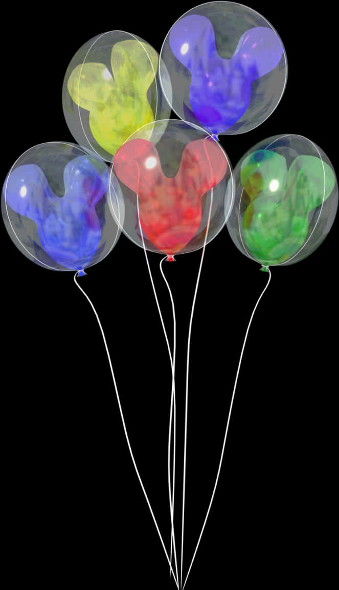 Watercolor Balloons Transparent Background PNG