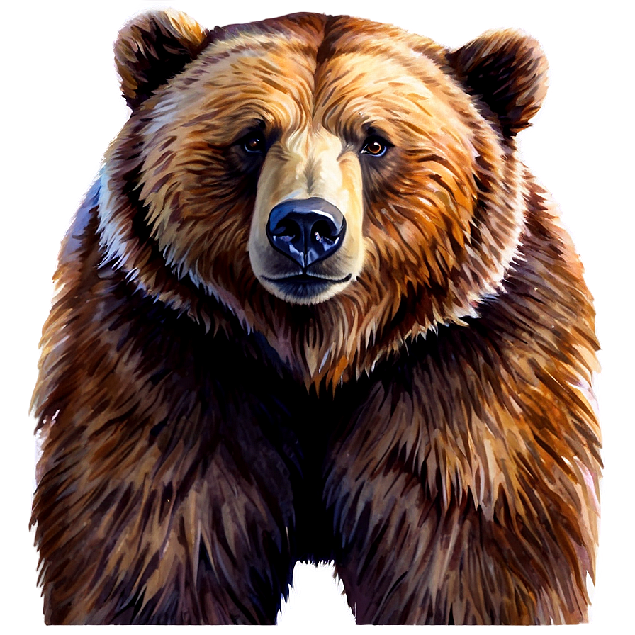 Watercolor Bear Png 05032024 PNG