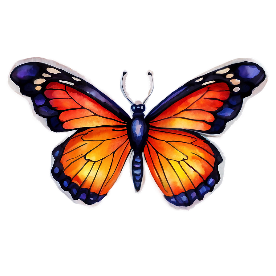 Watercolor Butterfly Clipart Png Gms PNG