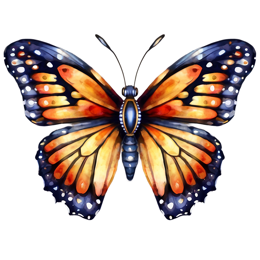 Watercolor Butterfly Clipart Png Rvx23 PNG