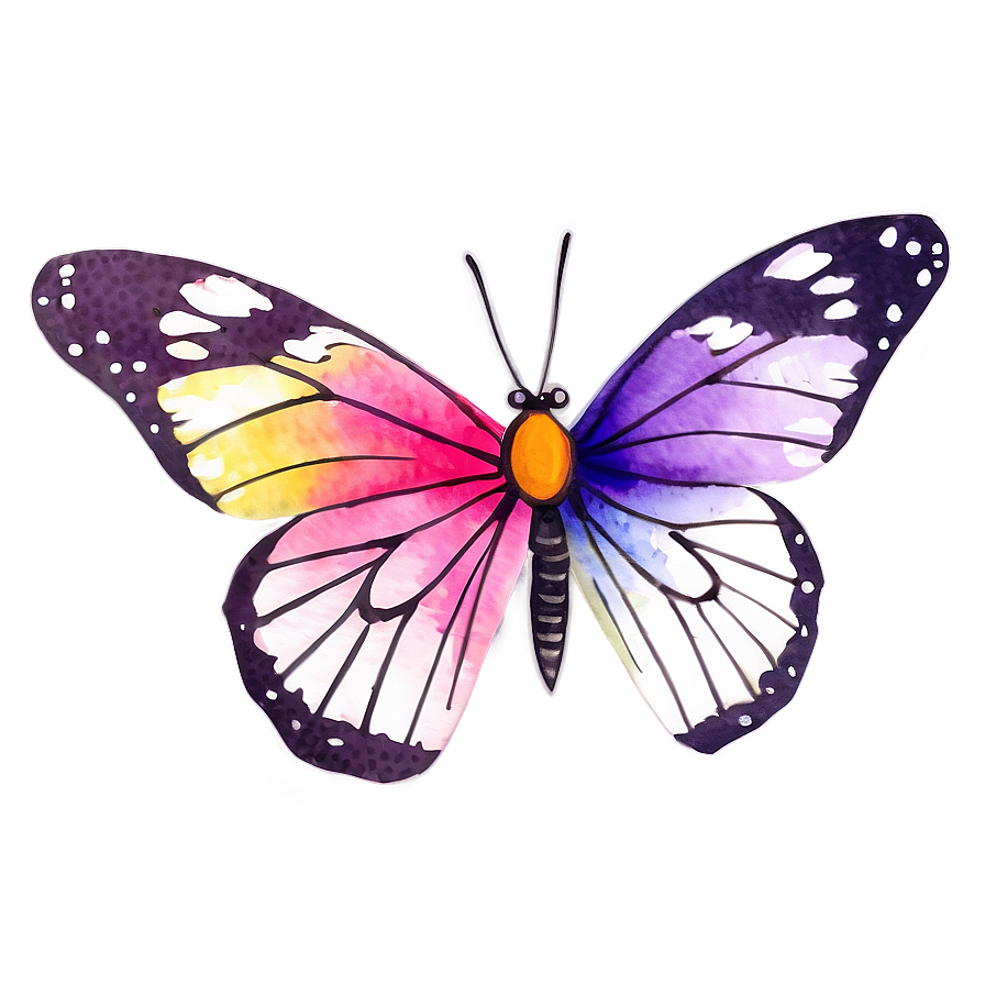 Watercolor Butterfly Design Png 53 PNG