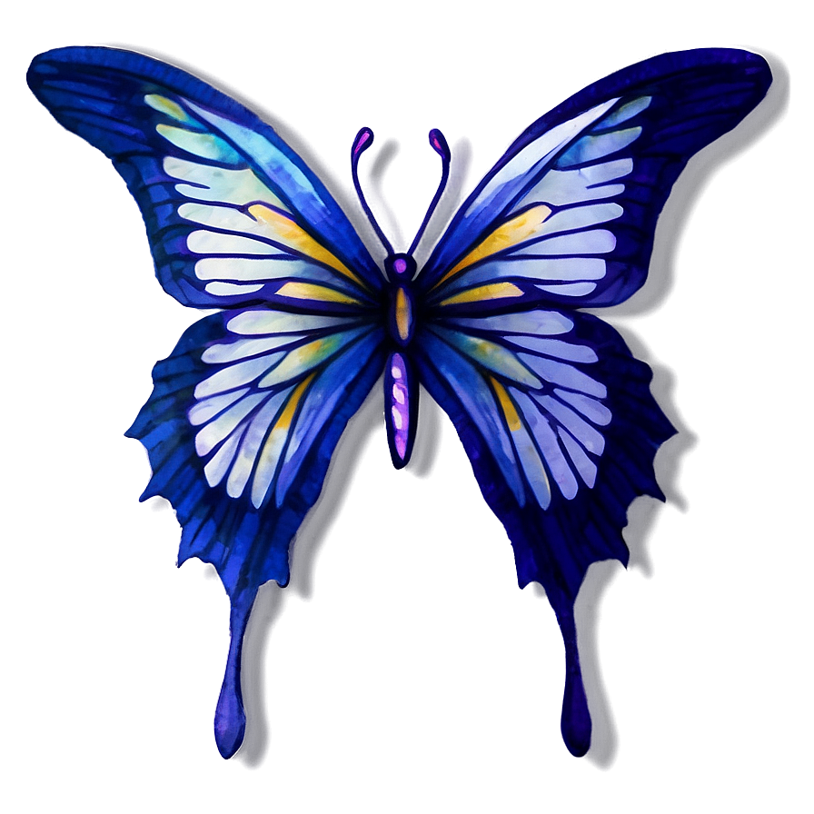 Download Watercolor Butterfly Sticker Png 80 | Wallpapers.com