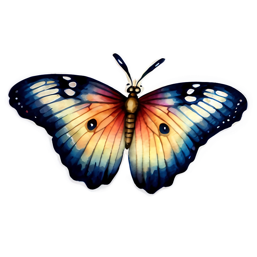 Download Watercolor Butterfly Sticker Png Wcy23 | Wallpapers.com