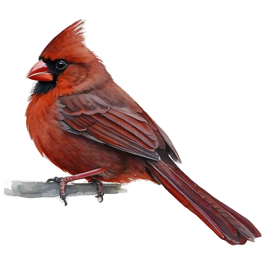 Watercolor Cardinal Painting Png 06252024 PNG