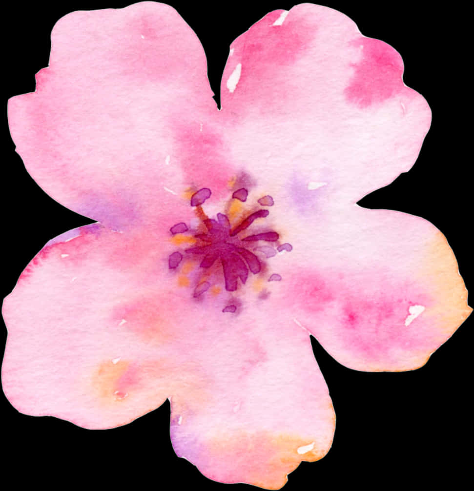 Watercolor_ Cherry_ Blossom_ Artwork PNG