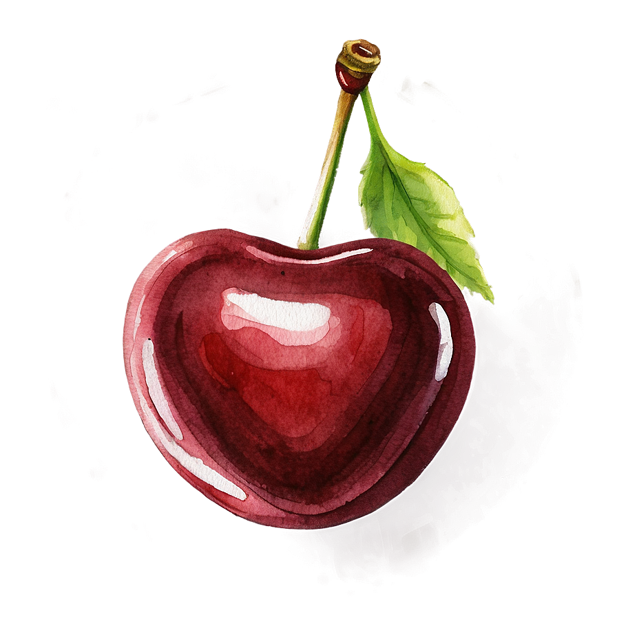 Watercolor Cherry Png Lbr72 PNG