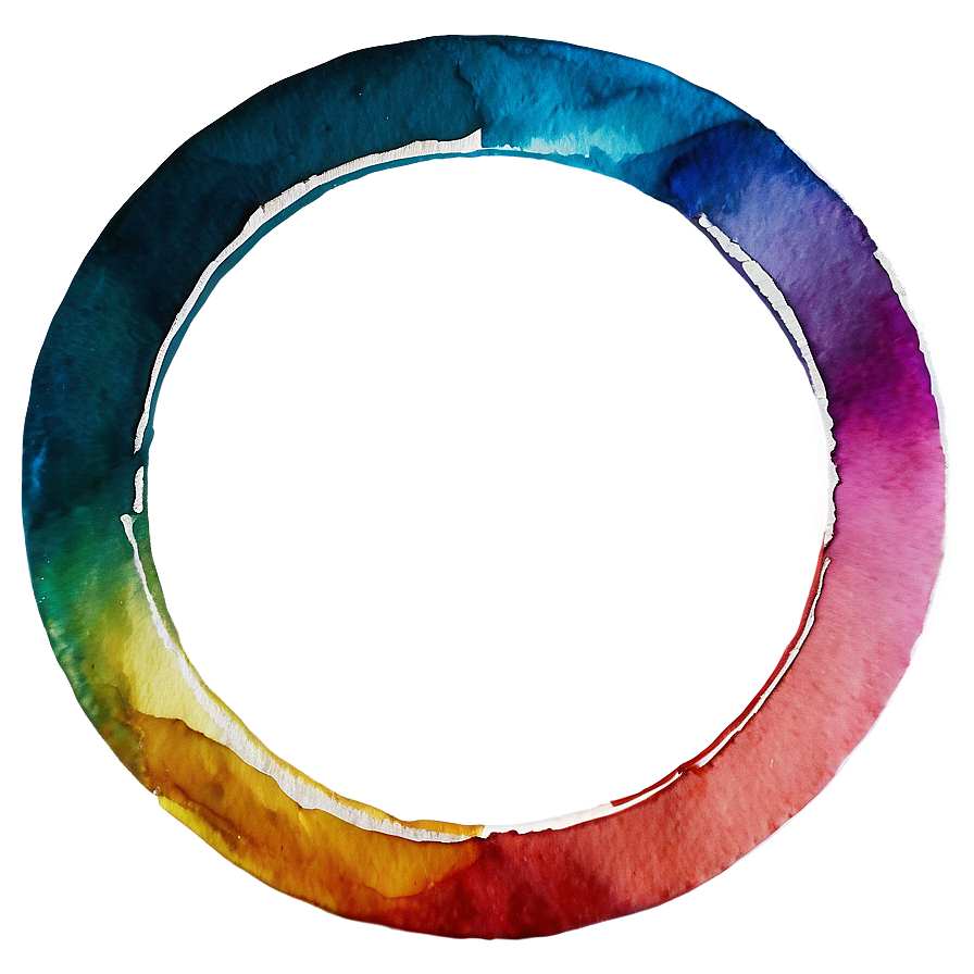 Watercolor Circle Frame Png 28 PNG