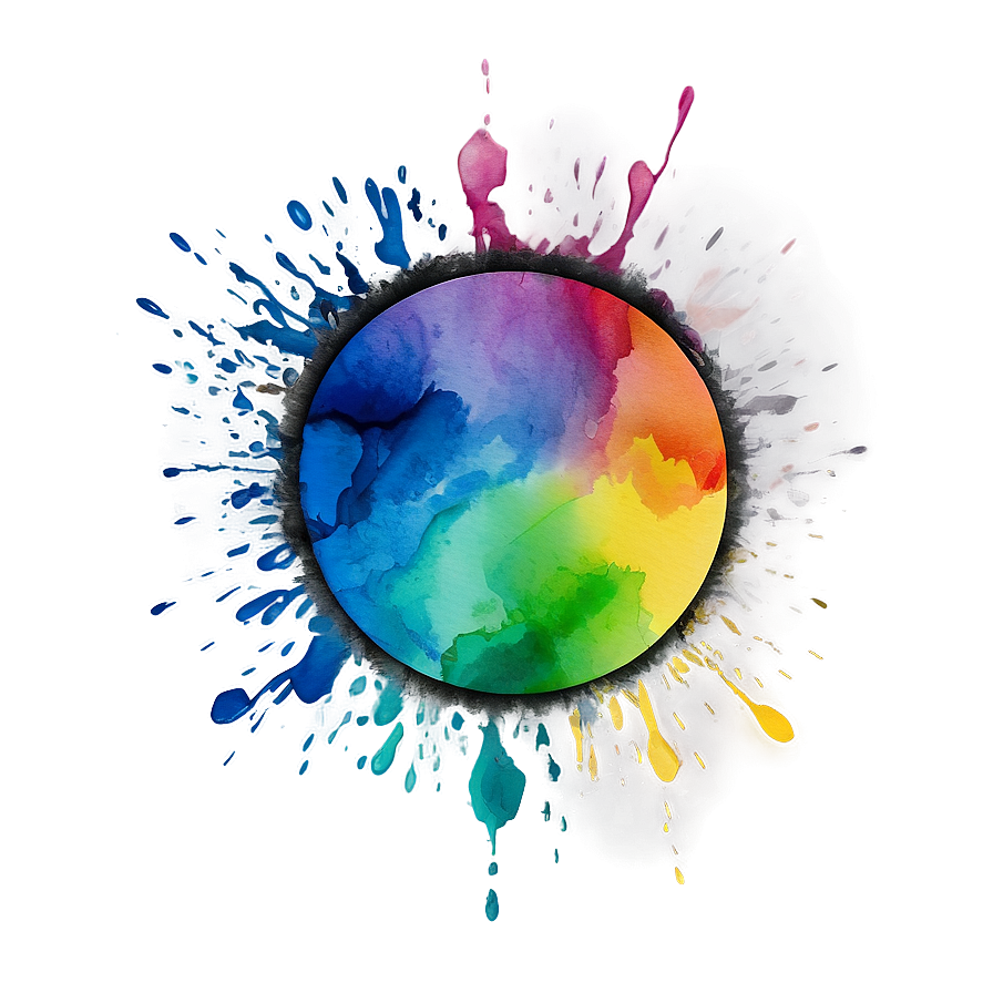 Download Watercolor Circle Splash Png Epa87 | Wallpapers.com