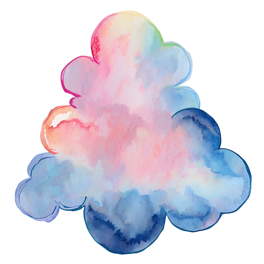 Download Watercolor Cloud Clipart Png Dbp | Wallpapers.com