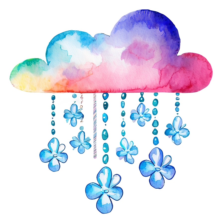 Download Watercolor Cloud Clipart Png Qcb | Wallpapers.com