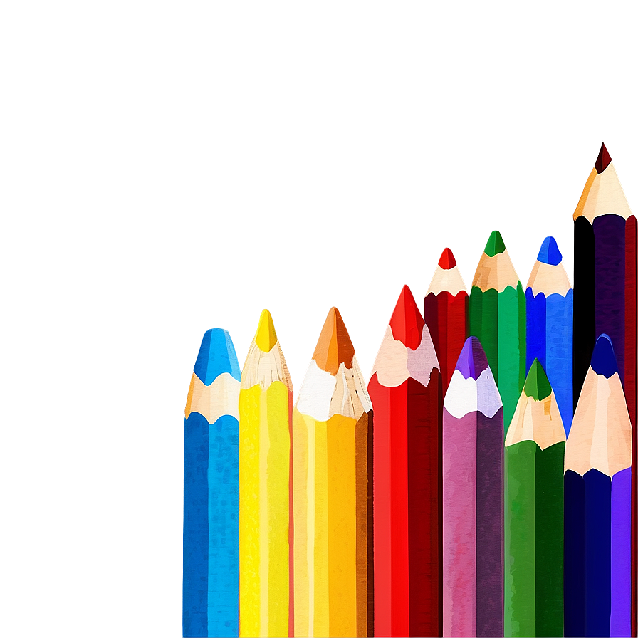 Watercolor Colored Pencils Png 35 PNG