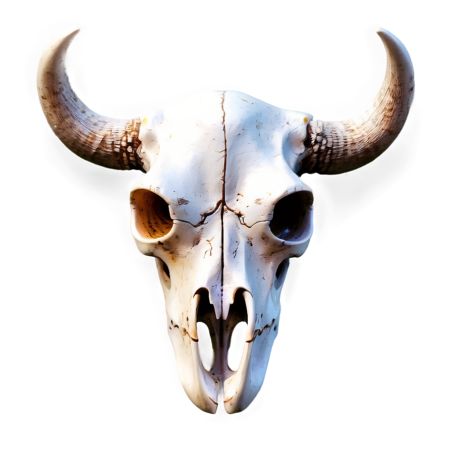 Watercolor Cow Skull Png 06132024 PNG