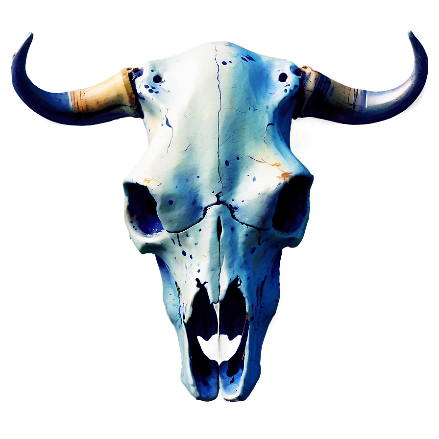 Watercolor Cow Skull Png Voa PNG