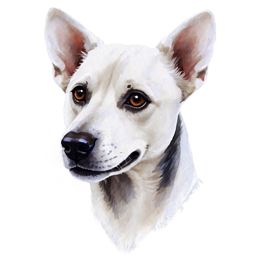 Watercolor Dog Face Painting Png 74 PNG