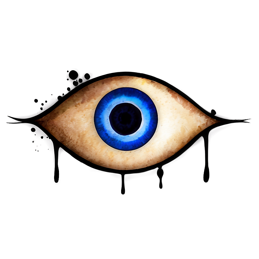 Download Watercolor Evil Eye Png Tji | Wallpapers.com