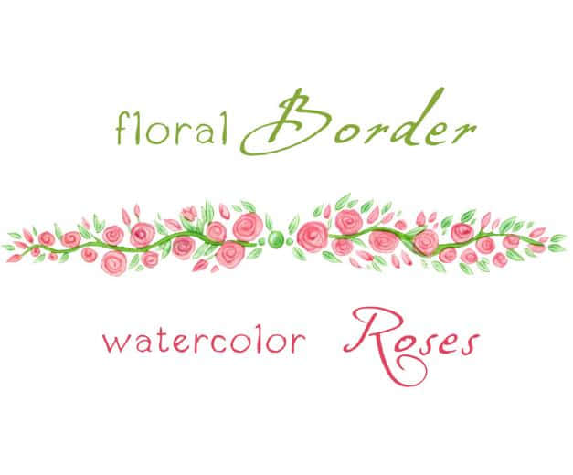 A Bright and Colorful Watercolor Floral Background
