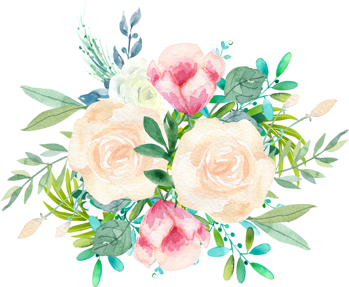 Download Watercolor Floral Bouquet Illustration | Wallpapers.com