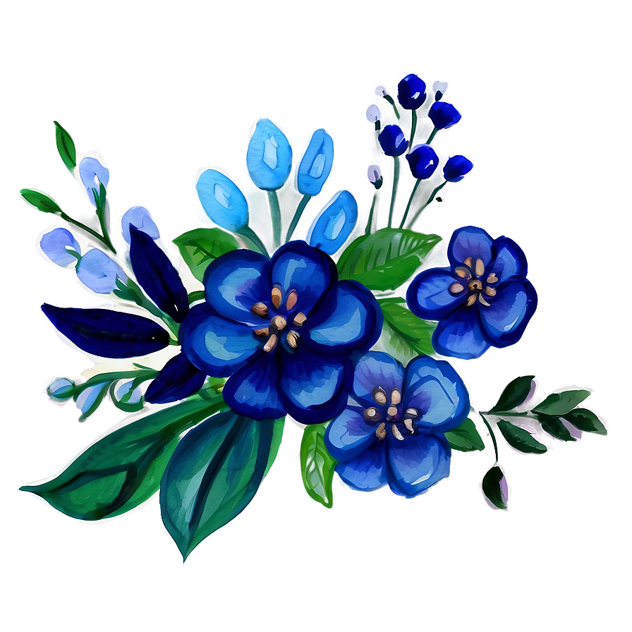 Watercolor Floral Design Png Sec PNG