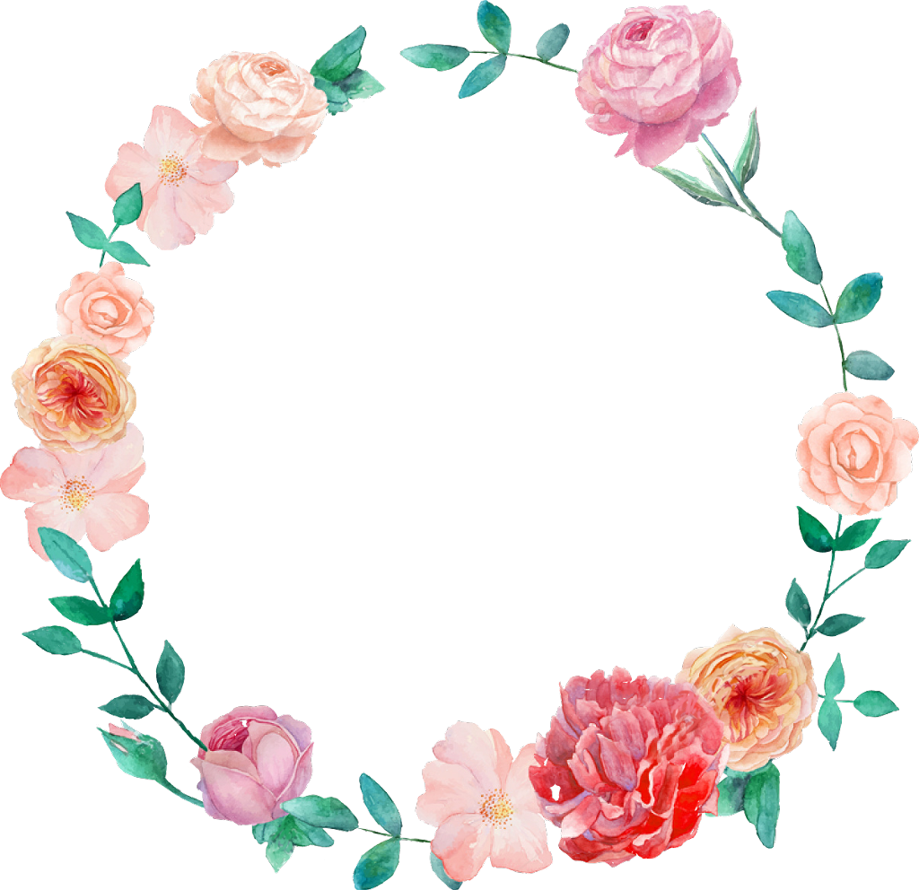 Watercolor_ Floral_ Wreath_ Design.png PNG