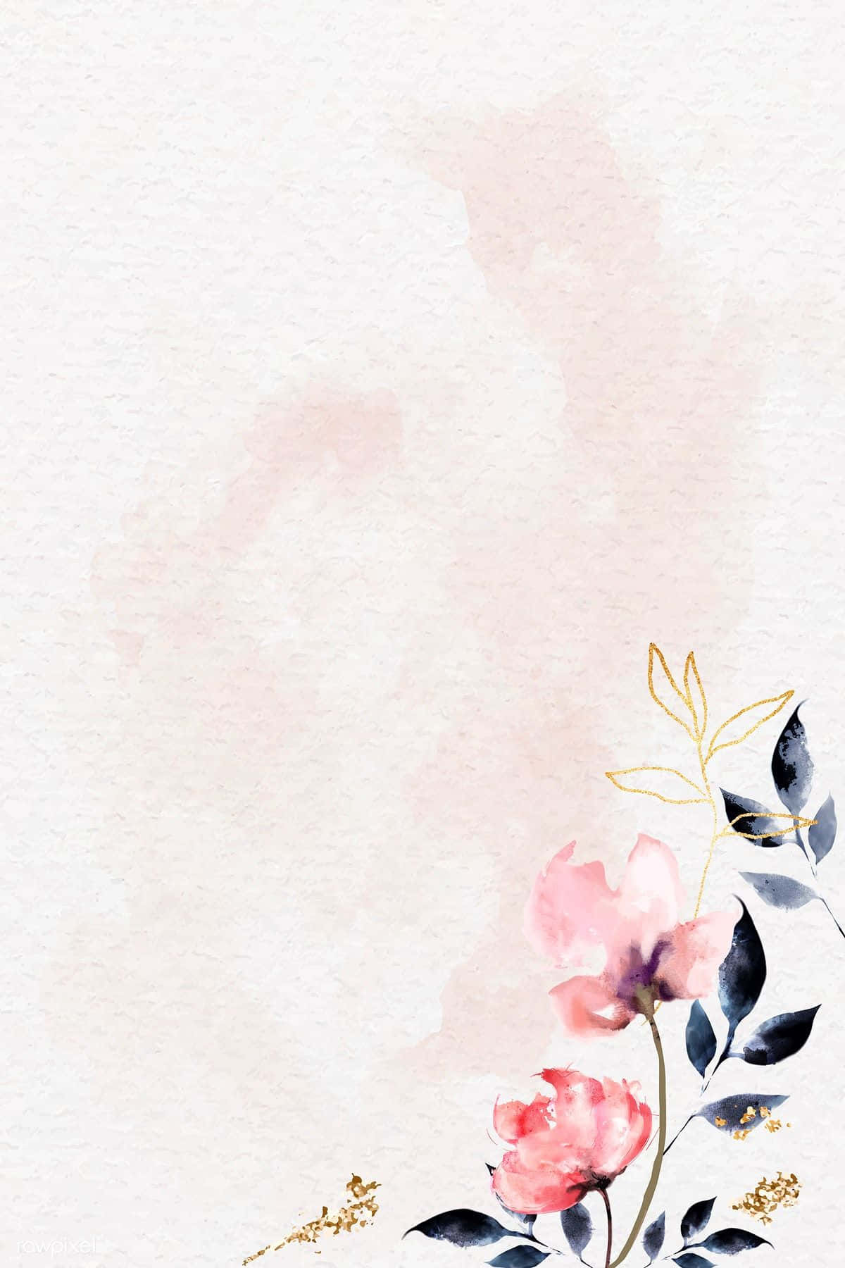 Beautifully crafted watercolor flower background.