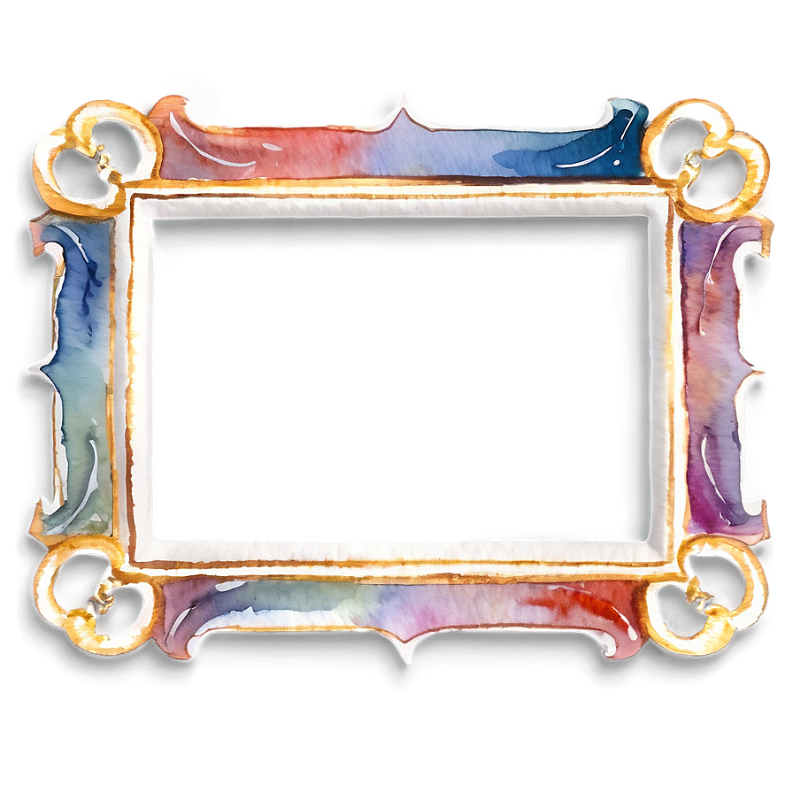 Watercolor Frame Design Png Iev20 PNG