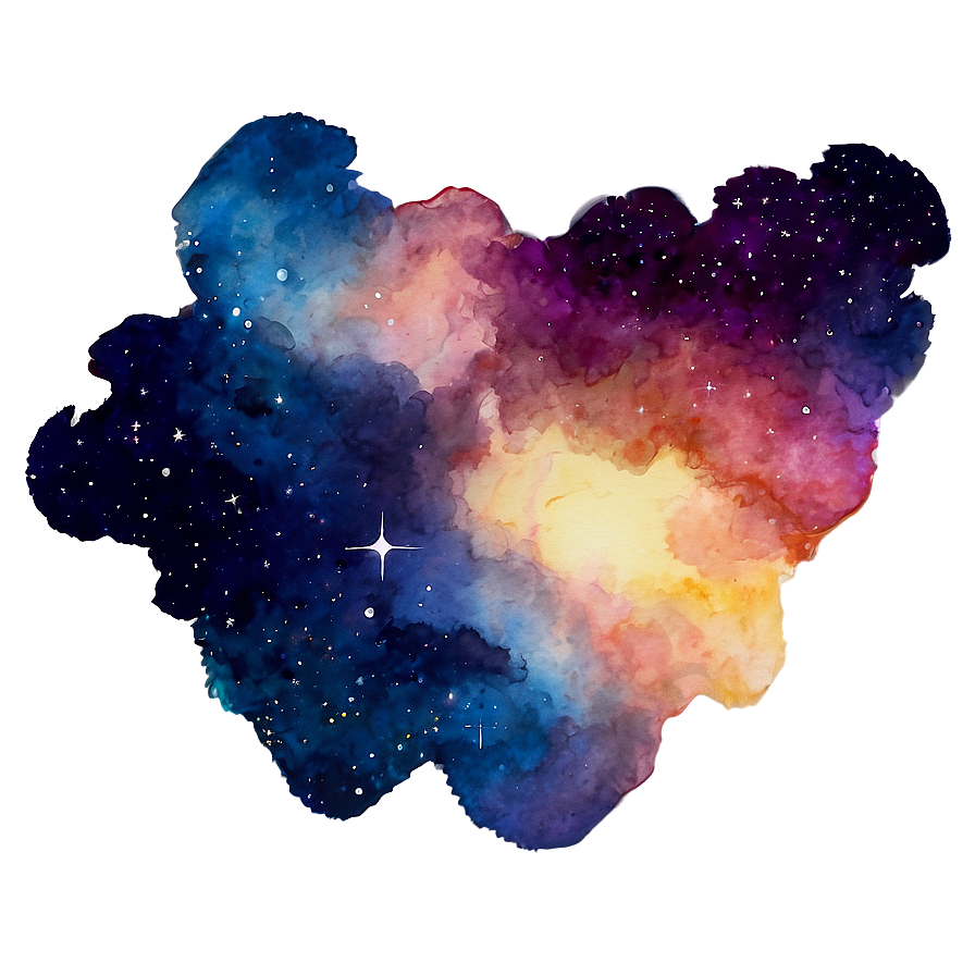Watercolor Galaxy Sky Png Ynx PNG