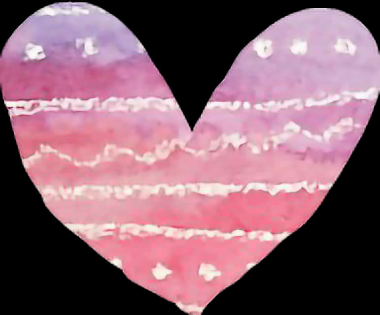 Watercolor Heart Artwork PNG