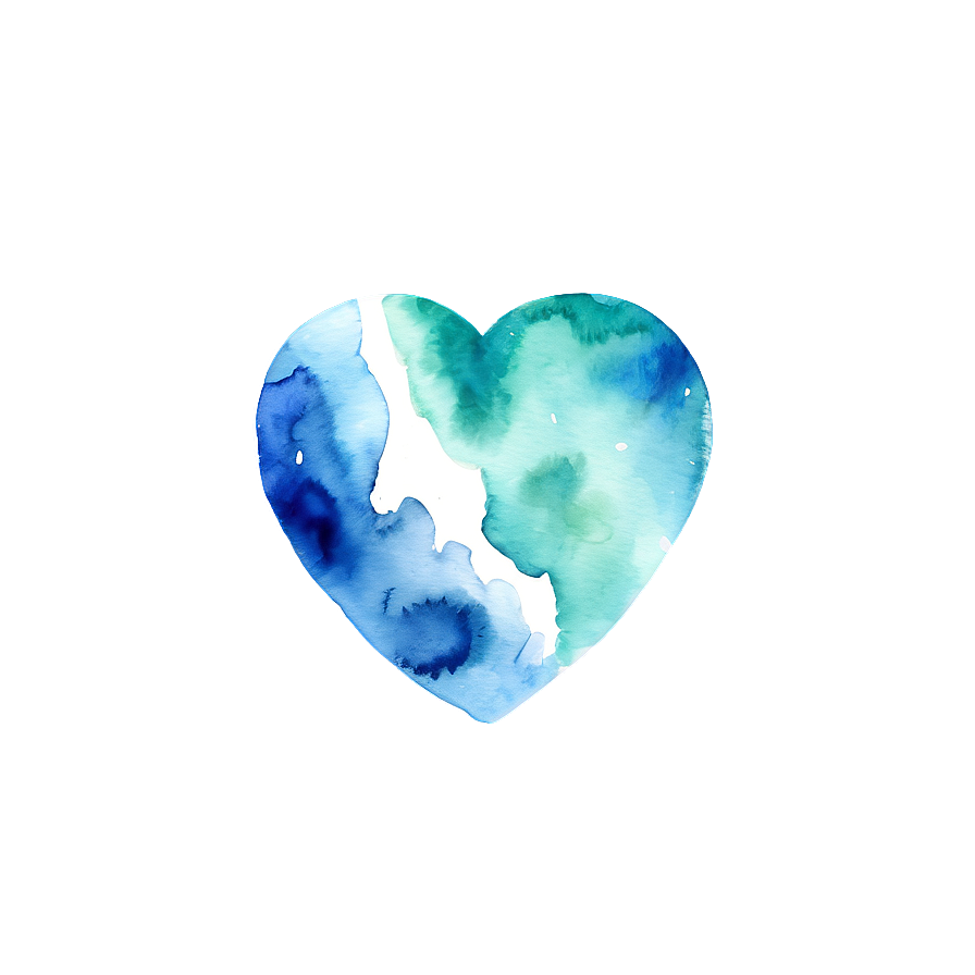 Watercolor Heart Clipart Png 36 PNG