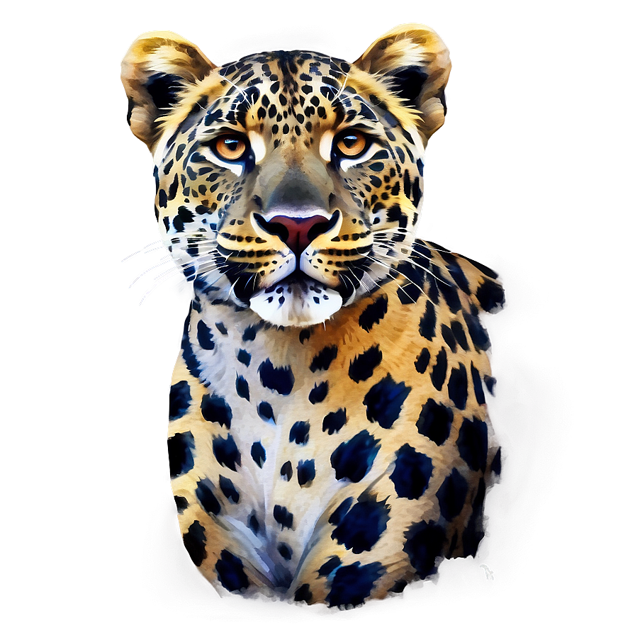 Watercolor Leopard Print Png Sho PNG