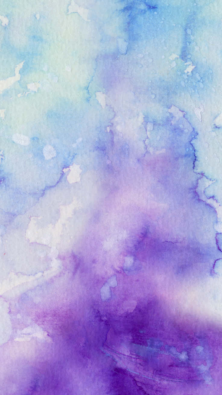 Uttryckdin Kreativitet Med Denna Vattenfärgsmålning Inspirerad Iphone-bakgrund. Wallpaper