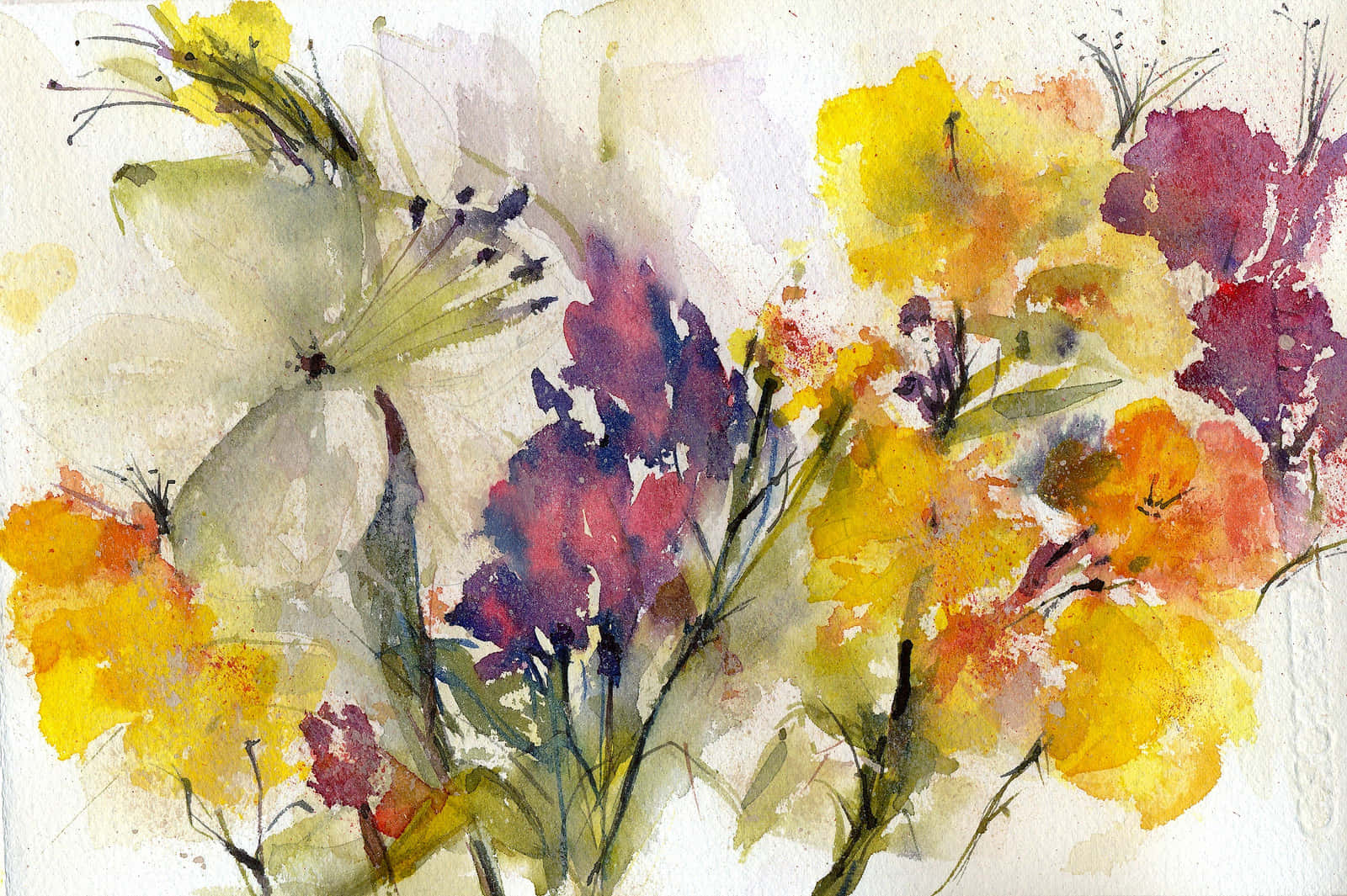 Let your imagination flow with this vibrant watercolor painting