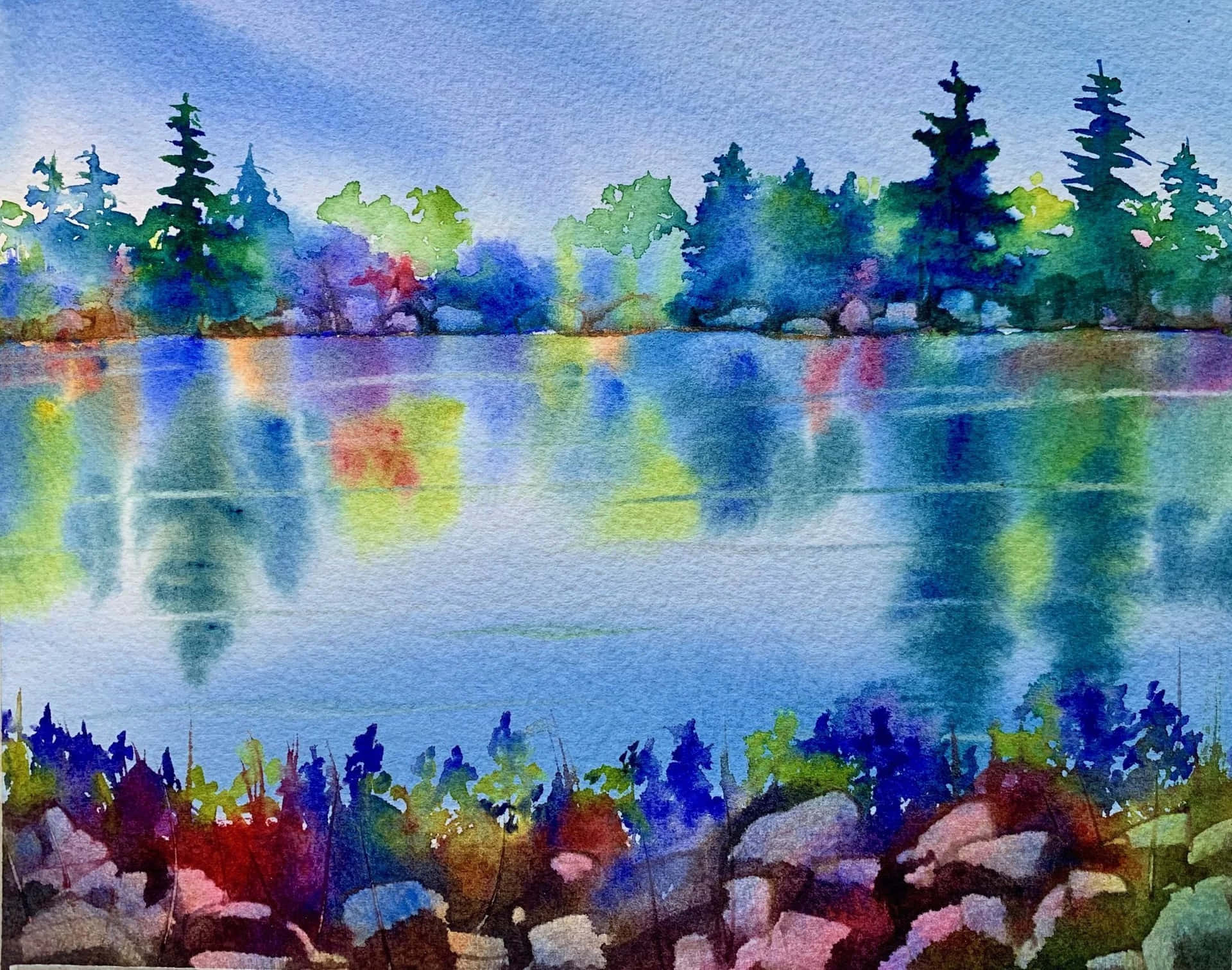 Tropical Paradise in Watercolor