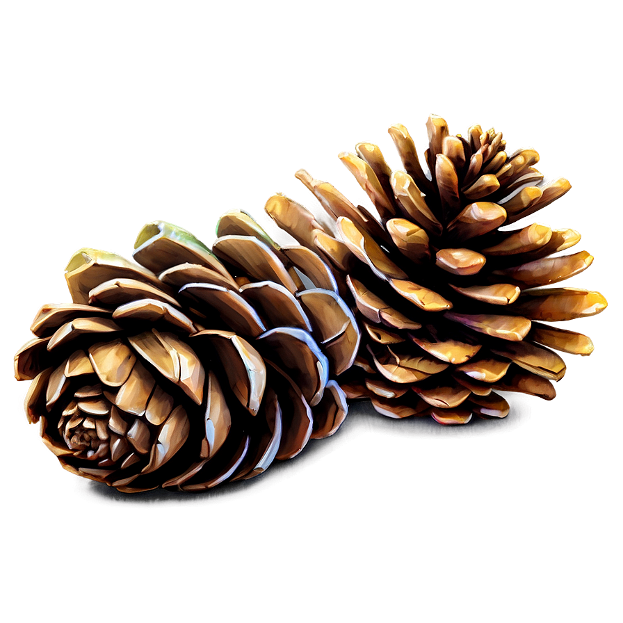 Watercolor Pinecone Painting Png 69 PNG