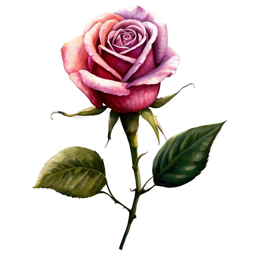 Download Watercolor Roses Art Png Uee18 | Wallpapers.com