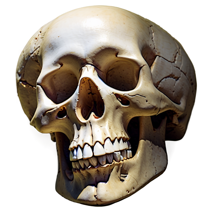 Watercolor Skull Painting Png A PNG