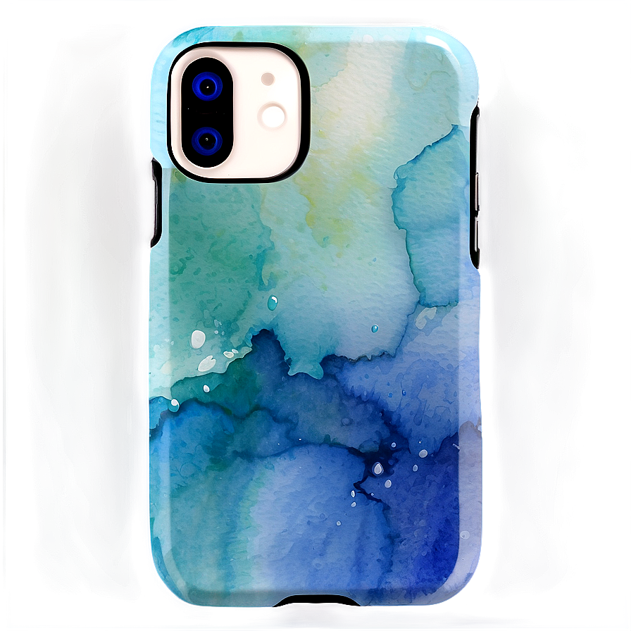 Watercolor Splash Phone Case Png Mse PNG