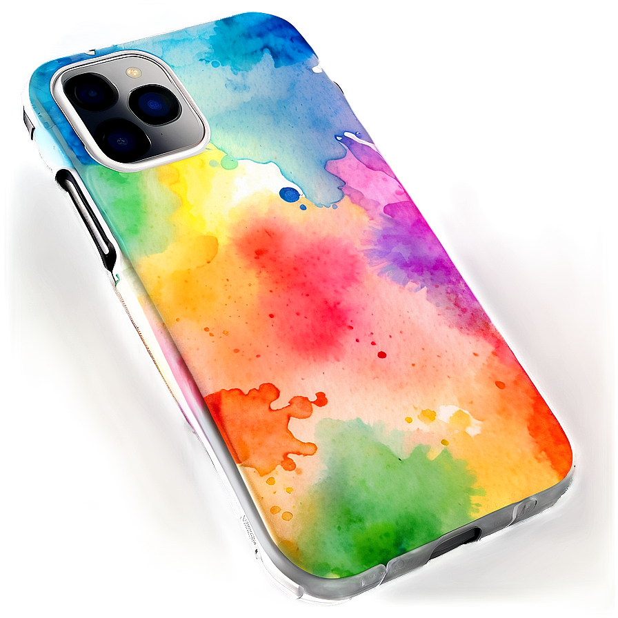 Watercolor Splash Phone Case Png Nte4 PNG