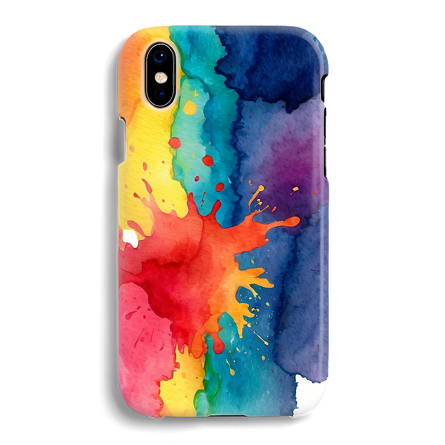 Watercolor Splash Phone Case Png Sfo3 PNG