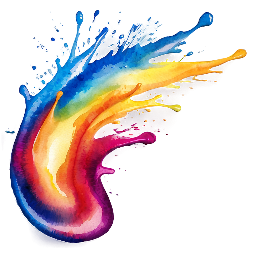 Watercolor Splash Png 06252024 PNG