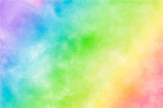 Watercolor Splash Rainbow Background Wallpaper