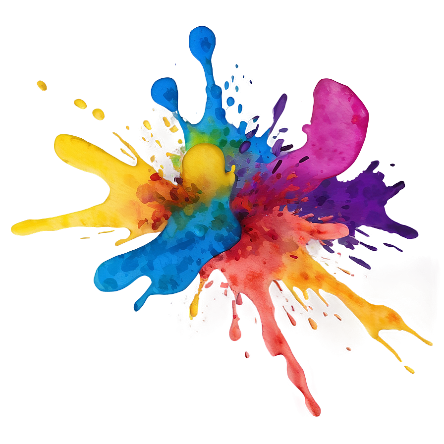 Watercolor Splat Png 06122024 PNG