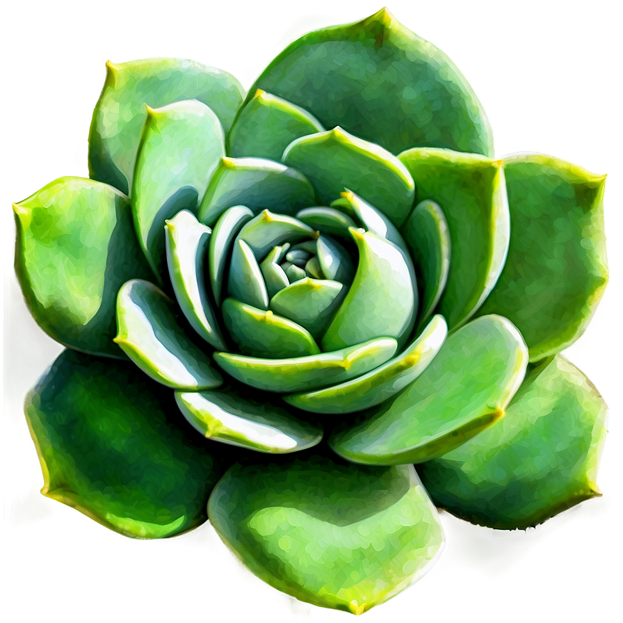 Watercolor Succulents Art Png 06212024 PNG