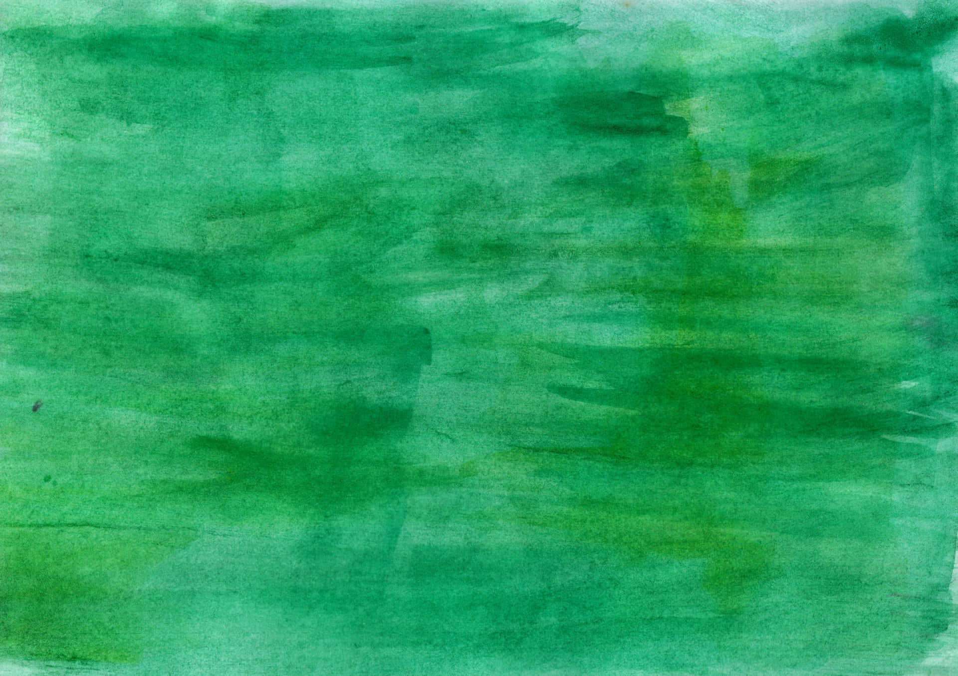Grönakvarellbakgrund Med En Grön Penseldrag