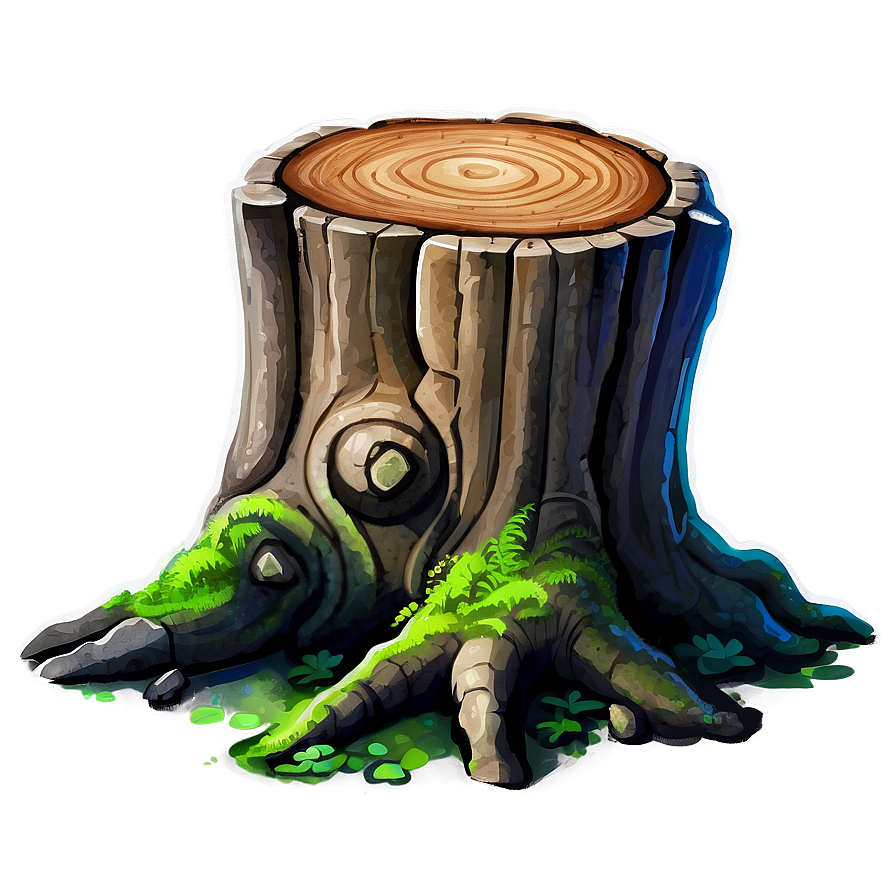 Watercolor Tree Stump Png Cyp PNG