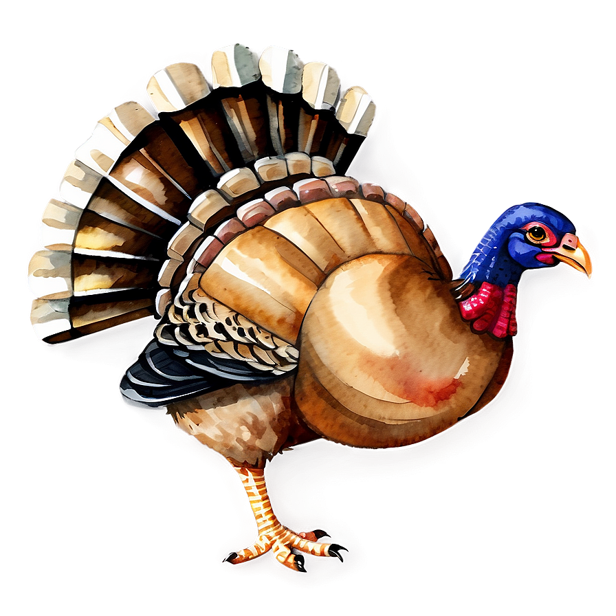 Watercolor Turkey Png 05032024 PNG