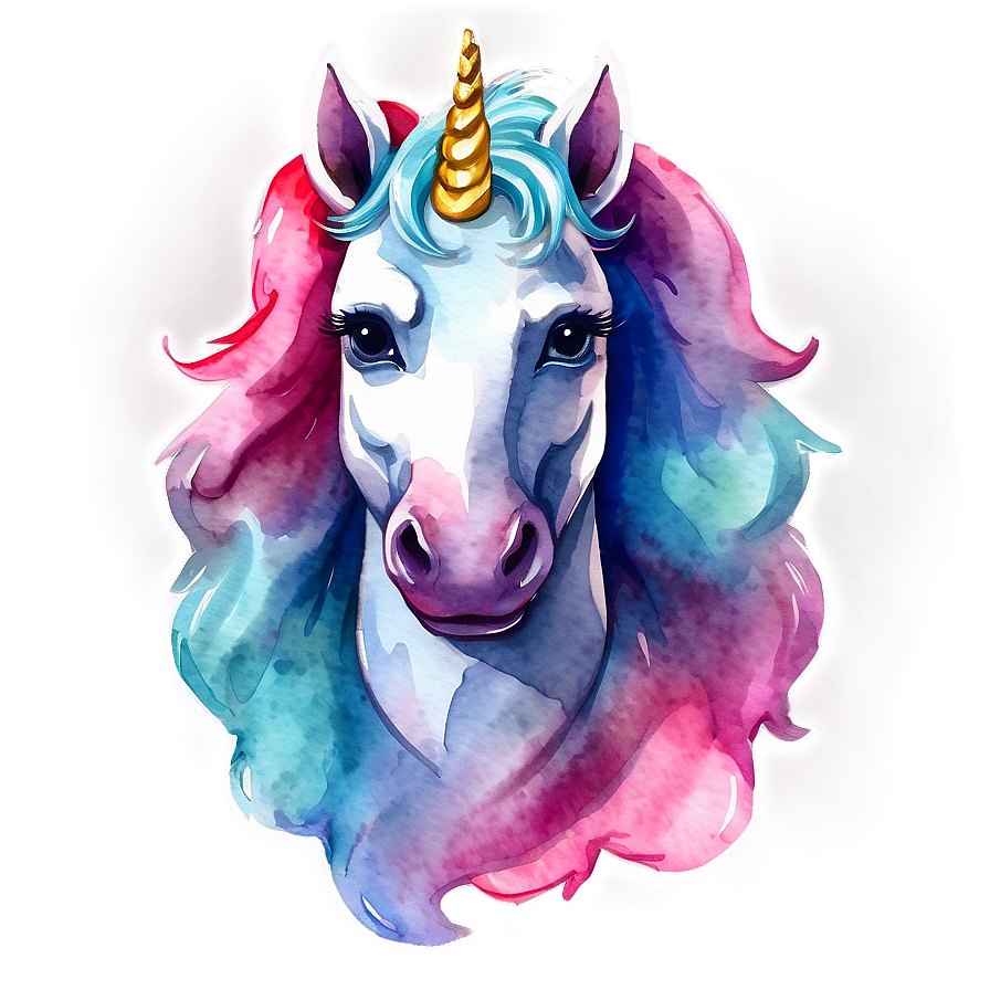 Watercolor Unicorn Png Ill PNG