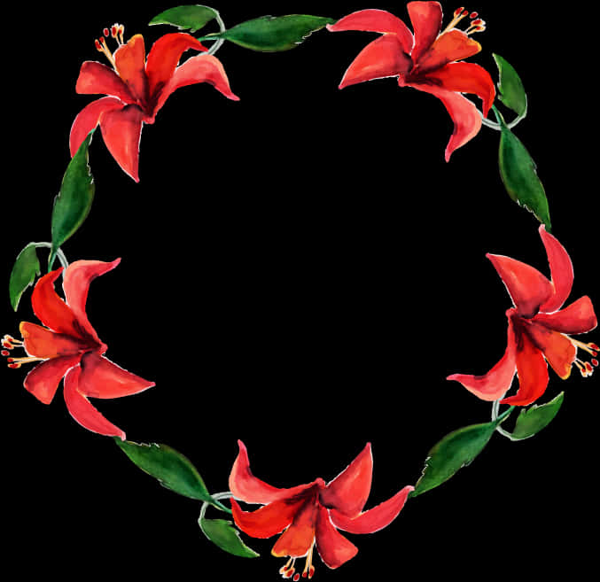 Watercolor_ Red_ Floral_ Wreath.png PNG