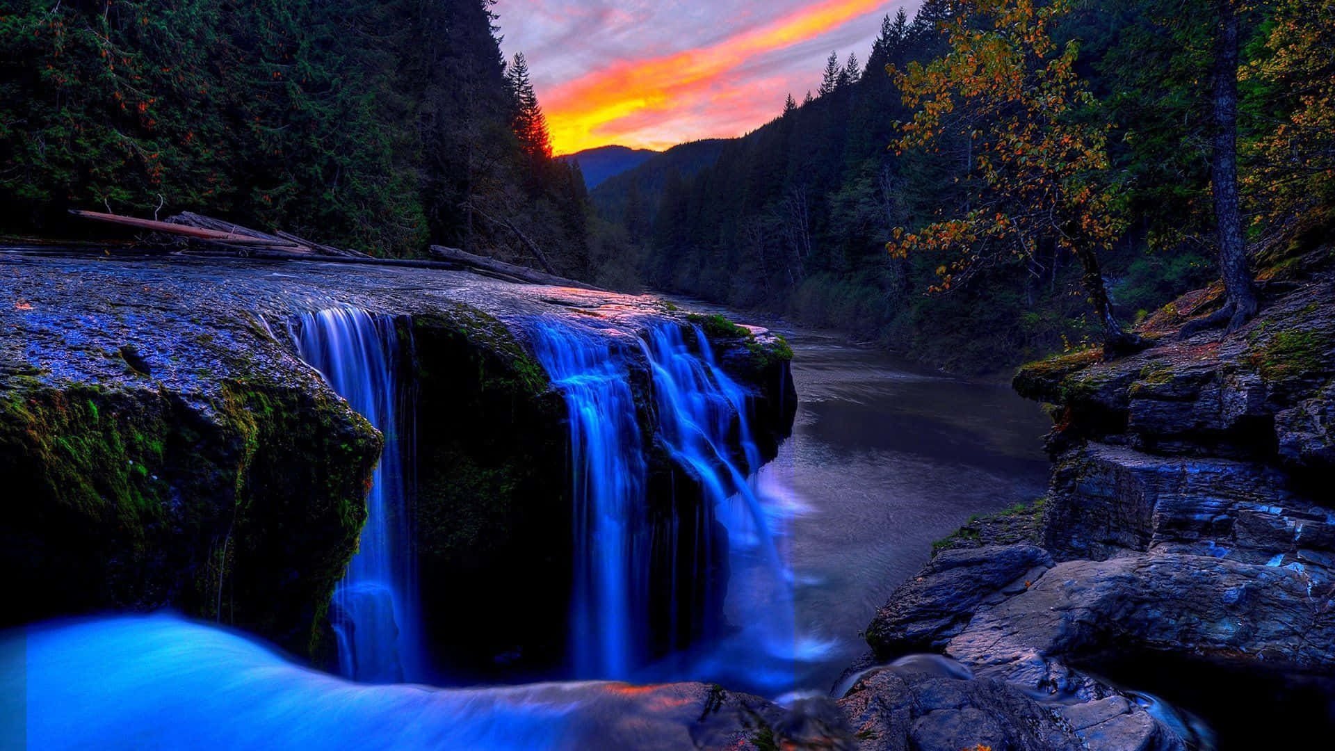 Kannamangalamreserve Forest Wasserfall Desktop Wallpaper