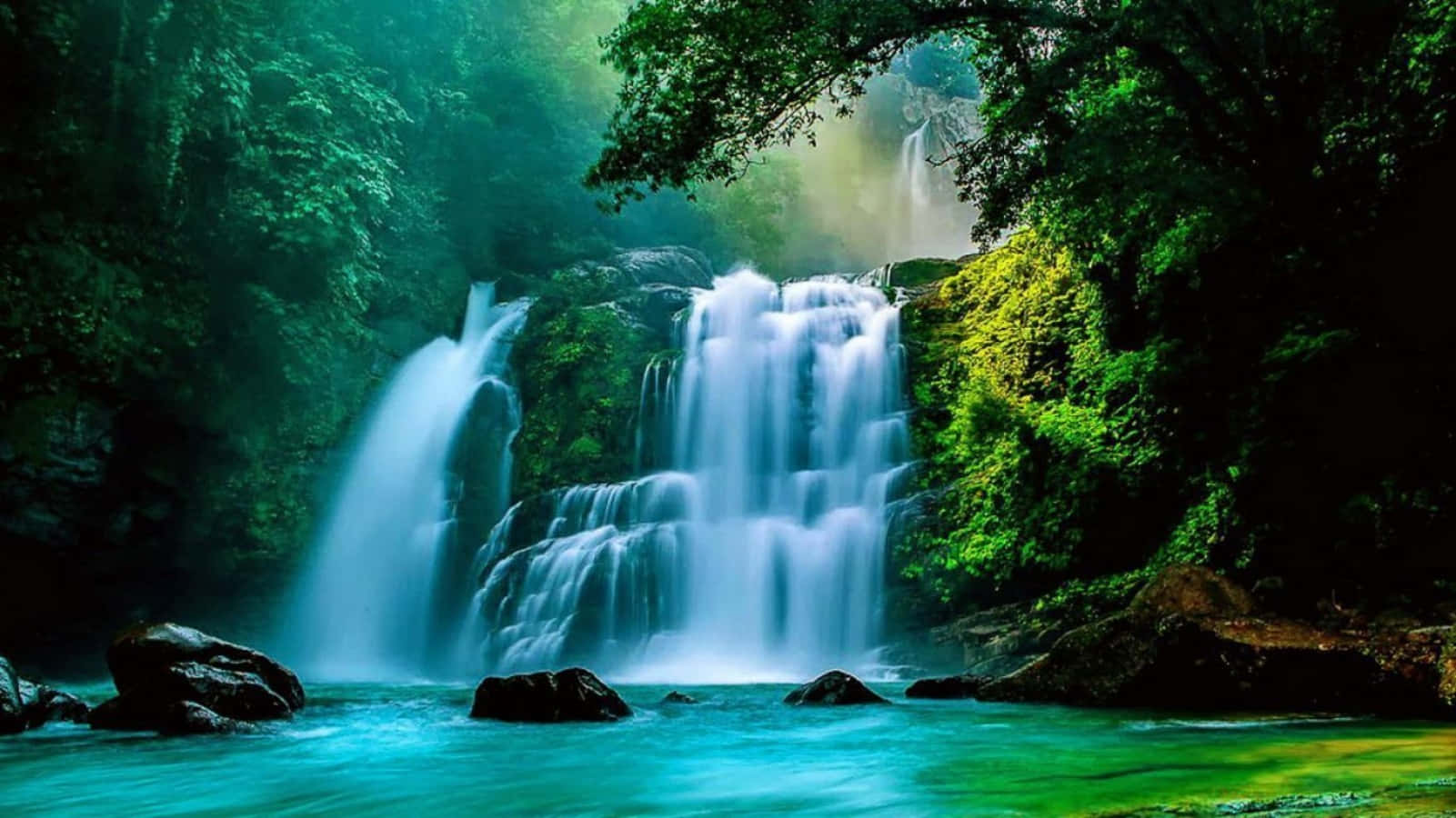 Nuayaca Waterfall Desktop Costa Rica Wallpaper