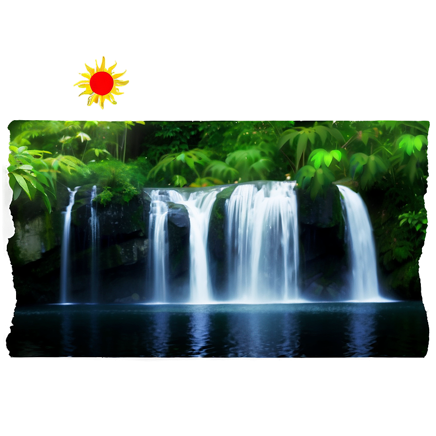 Waterfall Scenery Png Pyd65 PNG